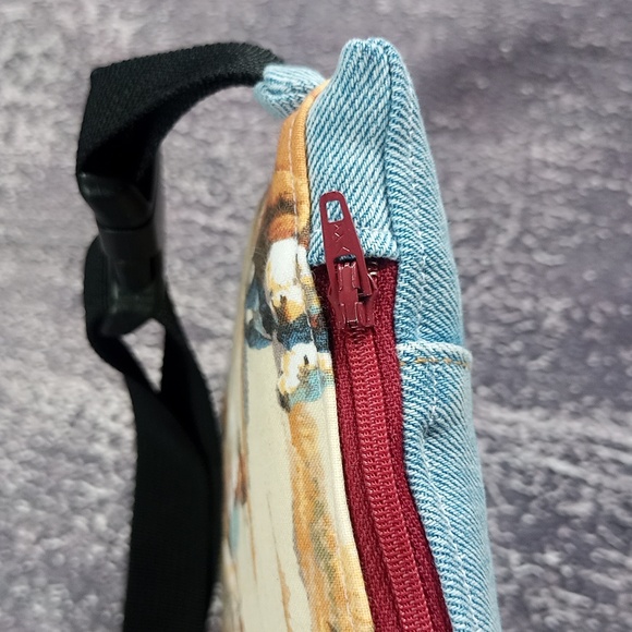 Reworked "Western Denim Cowboy" Benny Bag Messenger/Fanny Pack - Picture 2 of 10